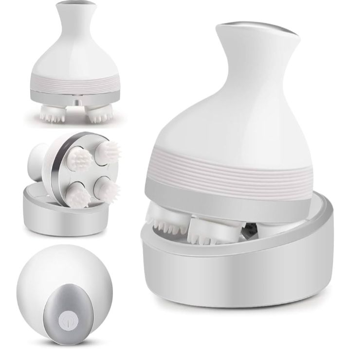 Electric Scalp Massager With 4 Tisir Massager - Head Massager- Full Body,