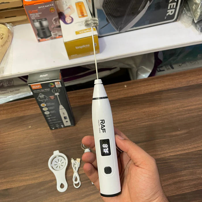 Raf 3 in 1 Electric Egg Whisk & Coffee Mixer R.322 Milk Frother 3 speeds 20 W Multi-Purpose digital display